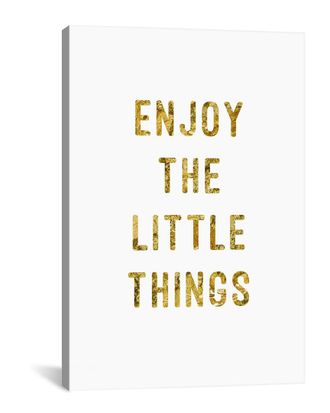 iCanvas Icanvas Icanvas Enjoy Gold Canvas Artwork By Pi Studio