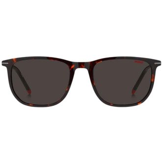 HUGO BOSS Mens 1204 0086 IR Havana Sunglasses - Brown Metal - One Size