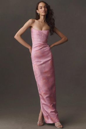 Sau Lee Savie Jacquard Gown