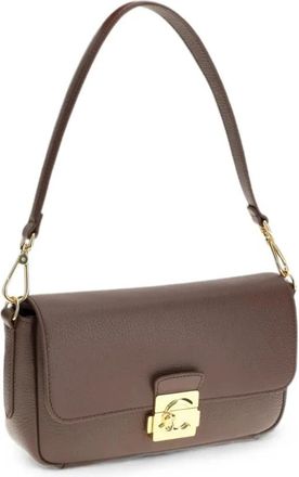 Coccinelle C-Me Lock Handtas - Dames - Schoudertassen - Grijs - ONE Size - Leer - Tassen