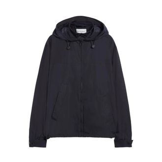 Trussardi Lichte Herenjas Zacht Nylon - Heren - Zomerjassen - Blauw - S - Nylon - Jassen
