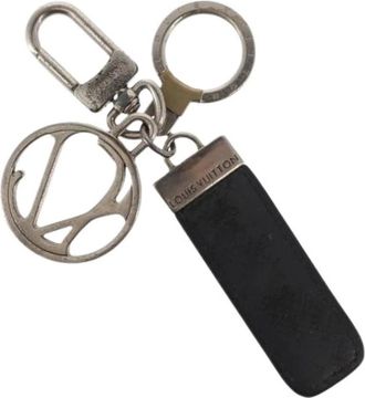 Louis Vuitton Pre-owned Accessories, female, Black, Size: ONE SIZE Pre-owned Leather Key Holder