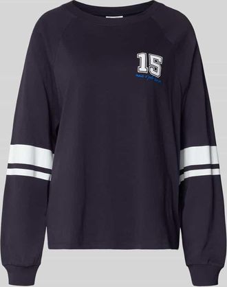 Marc O'Polo Denim Marc OPolo Denim Loose Fit Langarmshirt aus reiner Baumwolle in Marine, Gr&ouml;&szlig;e XL