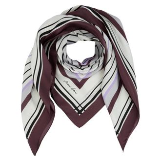Marc Cain Graphic Silk Scarf - Dames - Zijden sjaals - Veelkleurig - ONE Size - Accessoires