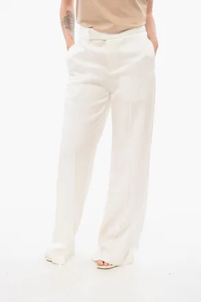 SA SU PHI Pantaloni Wide Leg in Satin Sa Su Phi