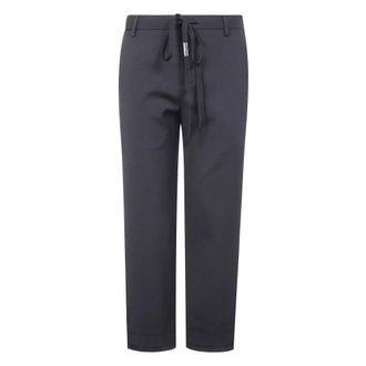 Ann Demeulemeester Dames, Broeken, Zwart, Maat: XL Katoen