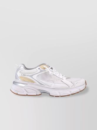 Golden Goose leather and mesh low-top sneakers