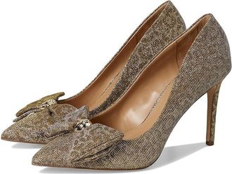 Vince Camuto Haylez Bow Detail Pump Womens Shoes Light Bronze : 7.5 M, Suede