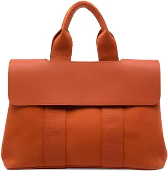 Herm&egrave;s Pre-owned Hermes Toile and Swift Valparaiso PM Pouch Ladies S6ET4SU5VLNZIFWD