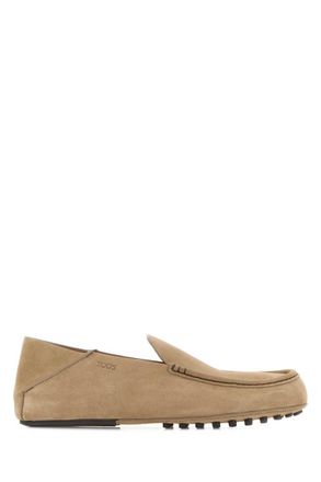 Tod's Beige Solid Loafers