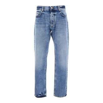 Icon Denim Los Angeles Jeans, Heren, Blauw, W31, Denim, Blauwe Denim Jeans met Logopatch