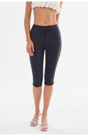 LaMarque CELINE | Stretch Twill Capri in Heather Navy at Nordstrom, Size Xx-Small