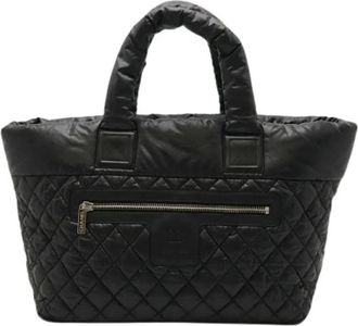 Chanel Pre-owned Nylon Tote Bag - Dames - Vintage Shopper - Zwart - ONE Size - Nylon - Vintage