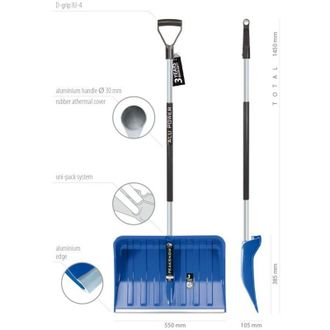Prosperplast Pala De Nieve De Pl&aacute;stico Tipo Alpinus Alutubo