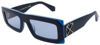 Off-white LAUREL Blue Rectangular Unisex Sunglasses OERI13P 4840 54