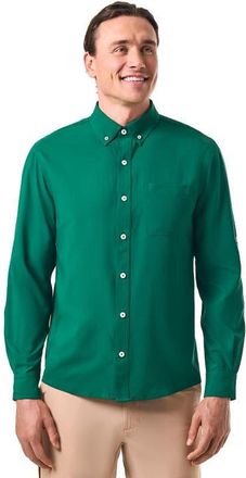 Coolibar Mens Aricia Long Sleeve Shirt, UPF 50+ Sun Protection in Eden Green at Nordstrom, Size Xx-Large
