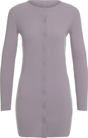 Sablyn Cardigan lungo Vienna a coste - Viola