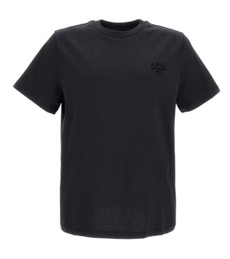 A.P.C. Black Logo Crew Neck T-Shirt