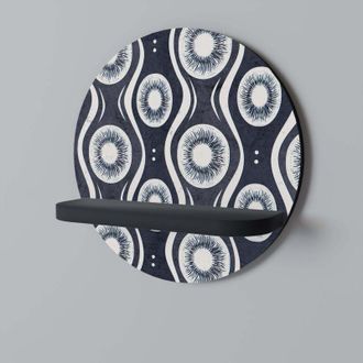 OEM Graphite Eyes Estante Redondo Negro