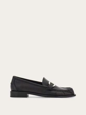 Ferragamo Donna Mocassino ornamento Gancini Nero Taglia 35.5