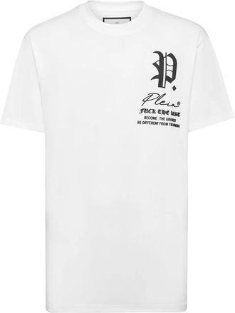 Philipp Plein The Gothic T-Shirt - Heren - T-shirts - Wit - 4XL - Katoen - Tops