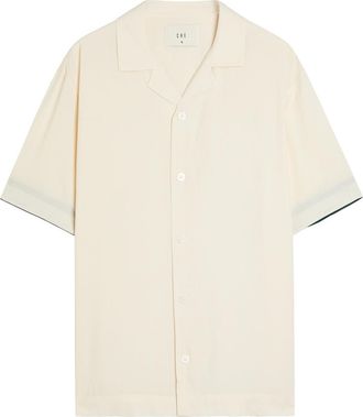 CH&Eacute; Studios Che Valbonne Stripe-trimmed Shirt - Ivory - Xxl
