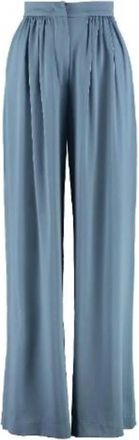 Max Mara Womens Torre Tailored Wide Leg Pants In Light Blue