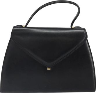 Givenchy Pre-owned Handbags, female, Black, Size: ONE SIZE Pre-owned Vintage Leather Top Handle Bag
