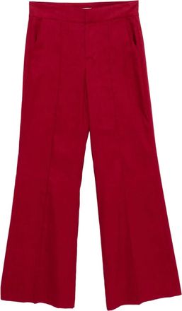 Alice & Olivia Pantaloni a gamba ampia - Rosso