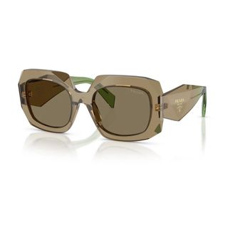 Prada Sunglasses, female, Brown, Size: 54 MM Squared Sunglasses
