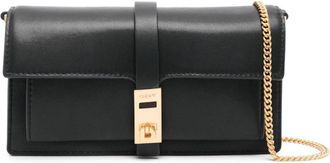 DKNY Zwarte Leren Casual Clutch Tas - Dames - Schoudertassen - Zwart - ONE Size - Leer - Tassen