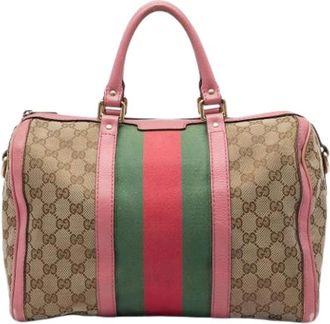 Gucci Pre-owned Satchel - Dames - Vintage Handtas - Beige - ONE Size - Vintage