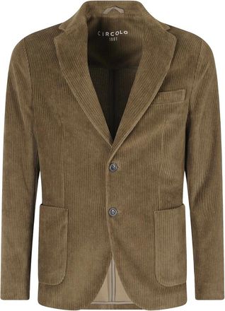 Circolo 1901 Corduroy Jas - Heren - Blazers - Bruin - 2XL - Katoen - Jassen