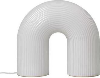 Ferm Living Lamp Vuelta - White - Opal glass with stripes