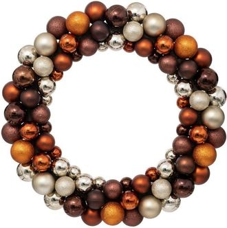 Atmosphera Corona De Navidad Colorama De No&euml;l Bolas De Pl&aacute;stico D55cm - Atmosphera Cr&eacute;ateur DInt&eacute;rieur