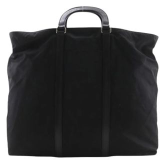 Prada Pre-owned Boston Tote Bag - unisex - Vintage Shopper - Zwart - ONE Size - Nylon - Vintage