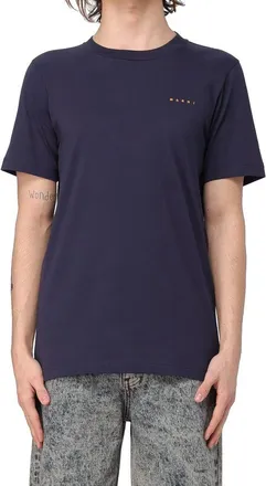 Marni Mens Black Cotton T-Shirt