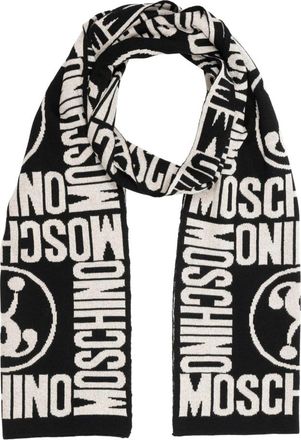 Moschino Logo Scarf - Dames - Wintersjaals - Veelkleurig - ONE Size - Wol - Accessoires