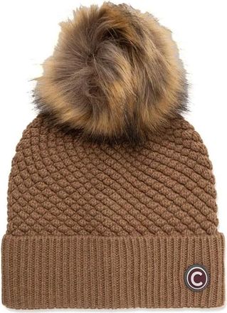 Colmar Berretto a coste con pon pon - - Sport - Donna - Marrone - ONE SIZE
