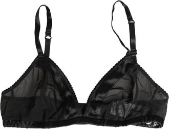 Dolce & Gabbana Black Nylon Stretch Soft Cup Brassiere Womens Underwear