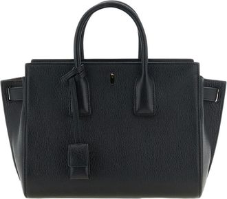 Saint Laurent Sac De Jour Tote Bag - Dames - Tassen - Zwart - Maat: ONE Size Leer