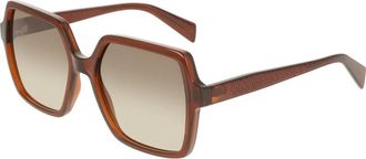 Liu Jo Lj 824S Zonnebrillen - Dames - Zonnebrillen - Bruin - 55 MM - Accessoires