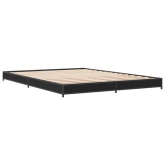 Berkfield Home Durable Bed Frame without Mattress Black 135x190 cm Double