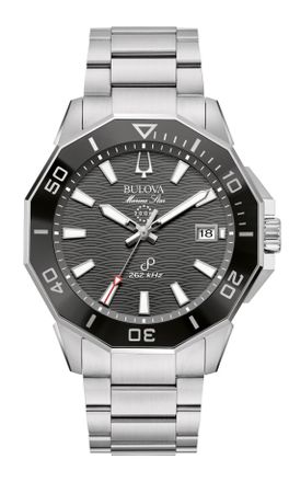 Bulova Marine Star C Series Hpq Precisionist Heren Zilveren Horloge 96B434