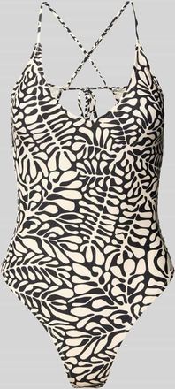 Barts Badeanzug mit abgerundetem V-Ausschnitt Modell NASSA in Offwhite, Gr&ouml;&szlig;e 36