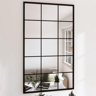 vidaXL Vidaxl - Specchi a Parete 6 pz Neri 100x60 cm in Metallo