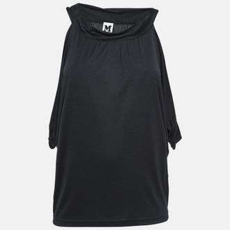 M Missoni Black Jersey Sleeveless Blouse S