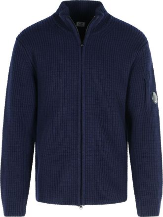C.P. Company Navy Wool Blend Sweater
