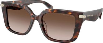 Michael Kors Santo Domingo Zonnebril - Dames - Zonnebrillen - Bruin - 54 MM - Accessoires