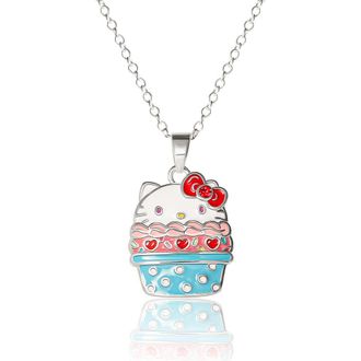 Hello Kitty Silver Plated Cupcake Pendant Necklace at Nordstrom